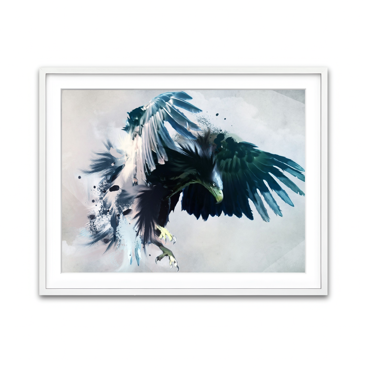 Framed Print 4x3 White