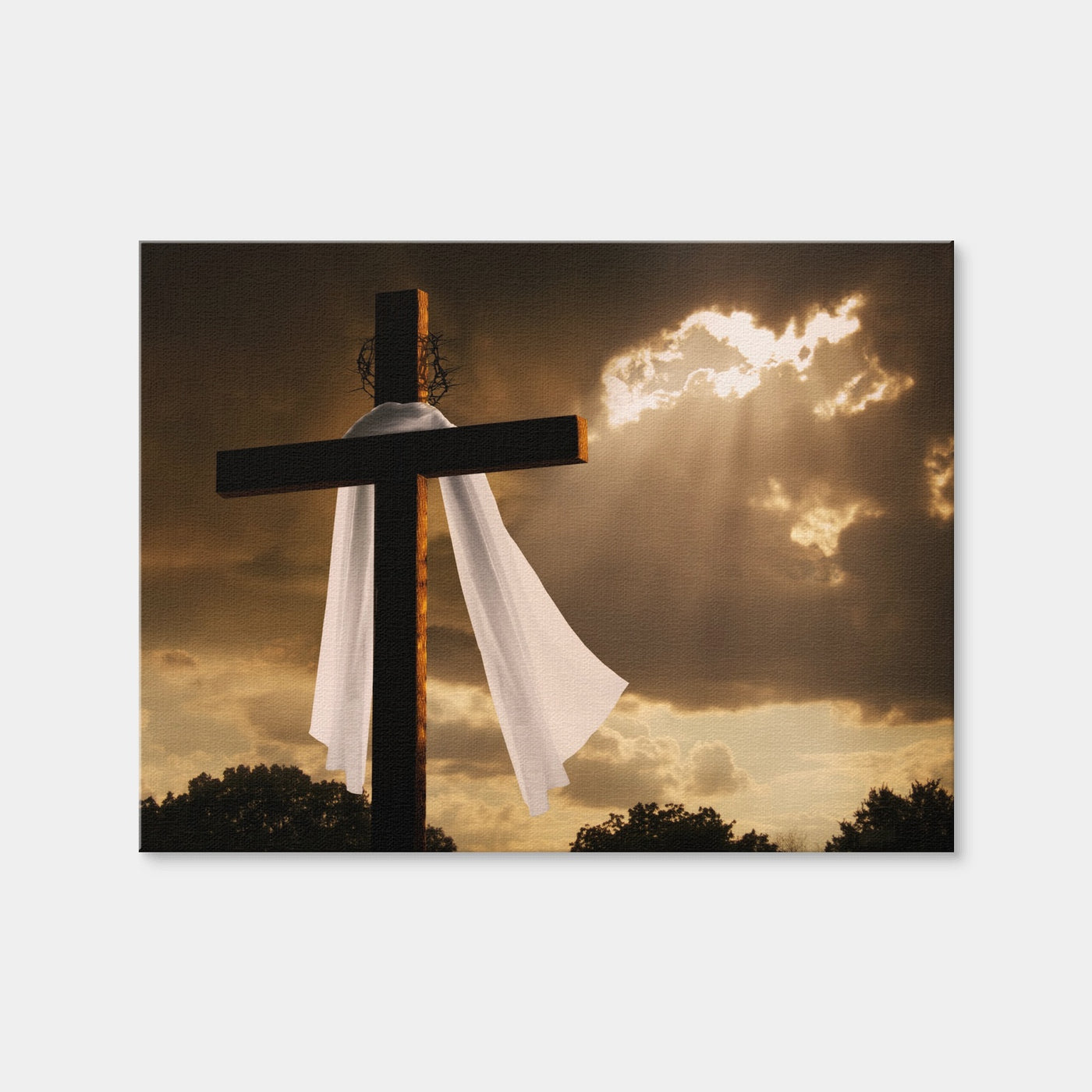 AUTO-MOCKUP WHITE | Easter Cross | 1 Piece | Gallery Wrap Canvas | group=4x3
