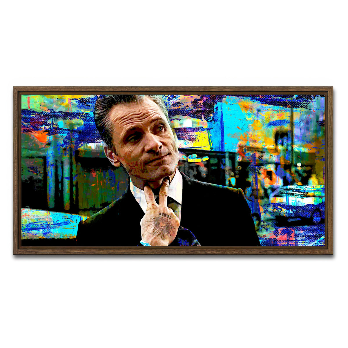 AUTO-MOCKUP WHITE | Eastern Promises Nikolai | 1 Piece | Walnut Framed Canvas | group=2x1