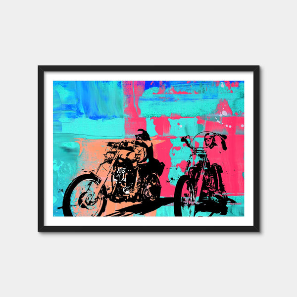 Easy Rider Blue Wall Art — Framed Print Format preview