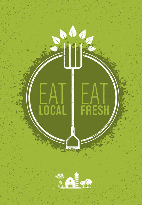 Eat Local Wall Art