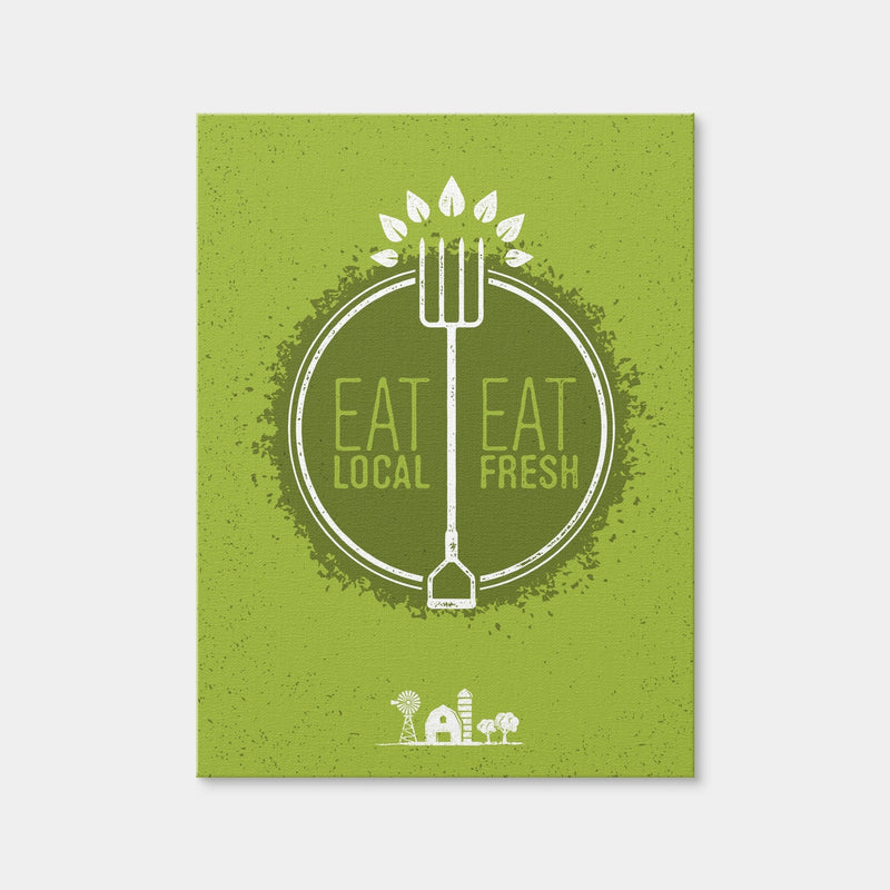 AUTO-MOCKUP WHITE | Eat Local | 1 Piece | Gallery Wrap Canvas | group=3x4