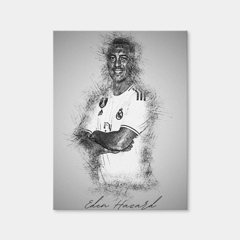 AUTO-MOCKUP WHITE | Eden Hazard | 1 Piece | Gallery Wrap Canvas | group=3x4