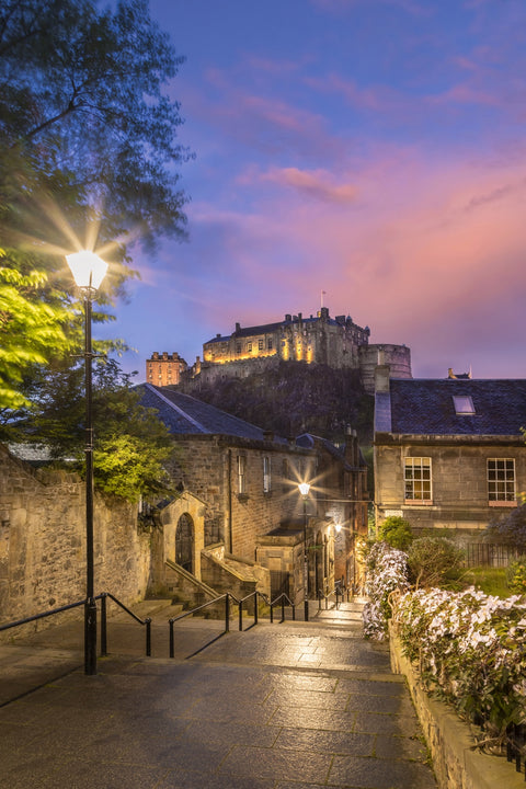 Edinburgh Castle Sunset Wall Art