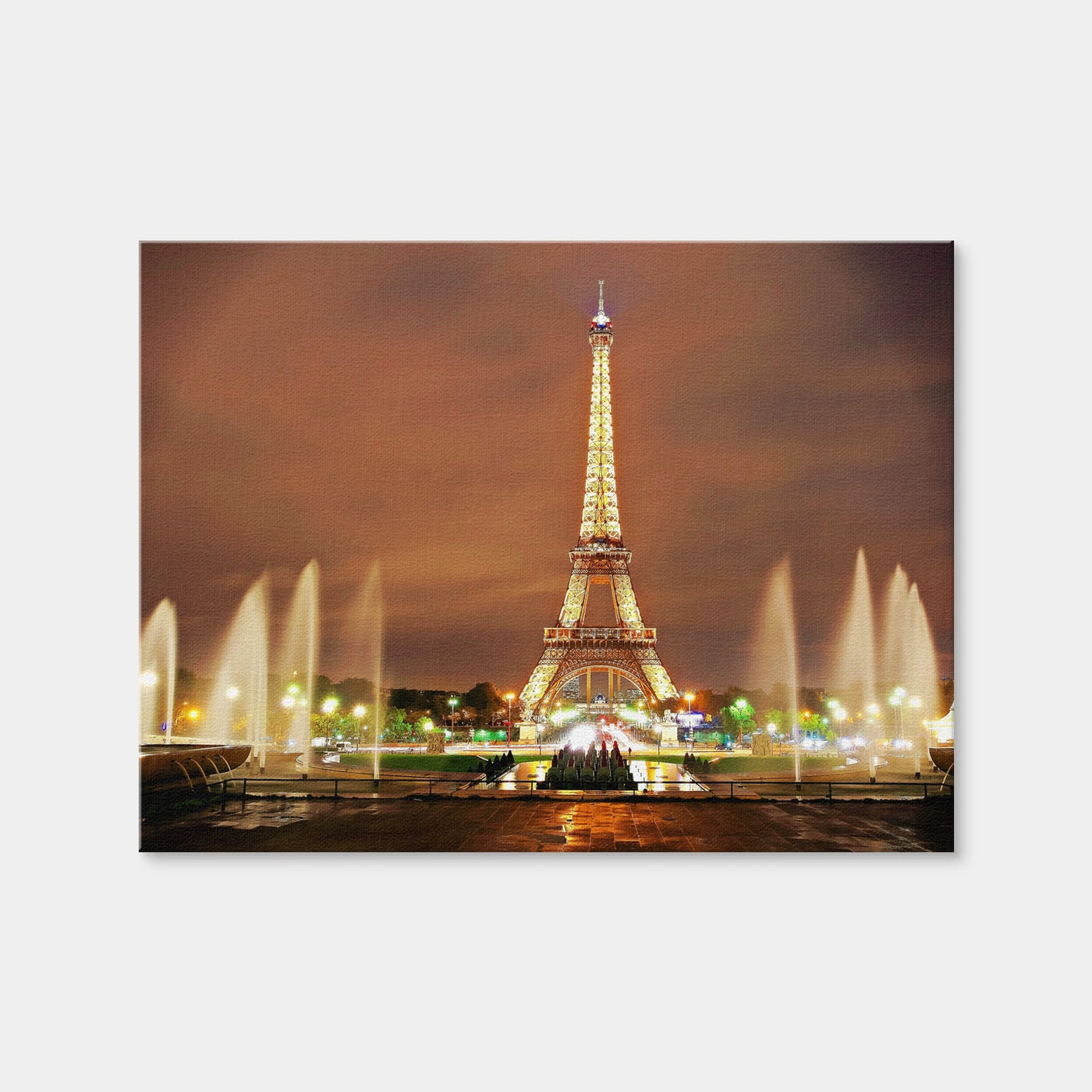 AUTO-MOCKUP WHITE | Eiffel Tower Paris | 1 Piece | Gallery Wrap Canvas | group=4x3
