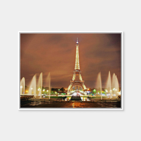 Eiffel Tower Paris Wall Art — Framed Canvas Format preview