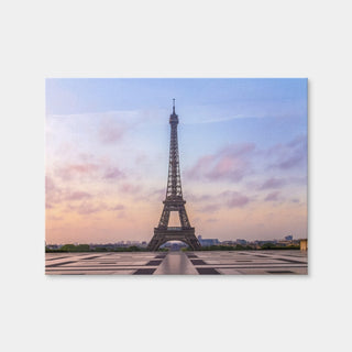 AUTO-MOCKUP WHITE | Eiffel Tower Sunrise | 1 Piece | Gallery Wrap Canvas | group=4x3