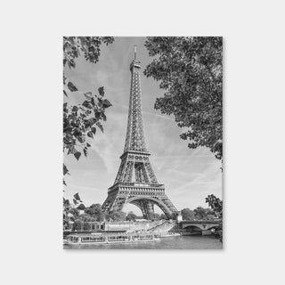 AUTO-MOCKUP WHITE | Eiffel Tower With River Seine | 1 Piece | Gallery Wrap Canvas | group=3x4