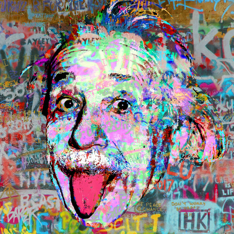 Einstein Heavy Graffiti Wall Art