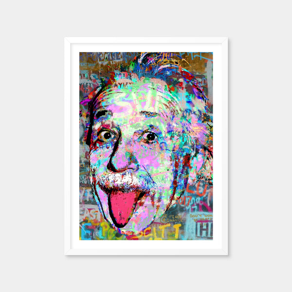 Einstein Heavy Graffiti Wall Art — Framed Print Format preview