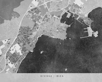Eivissa Map 2 Wall Art