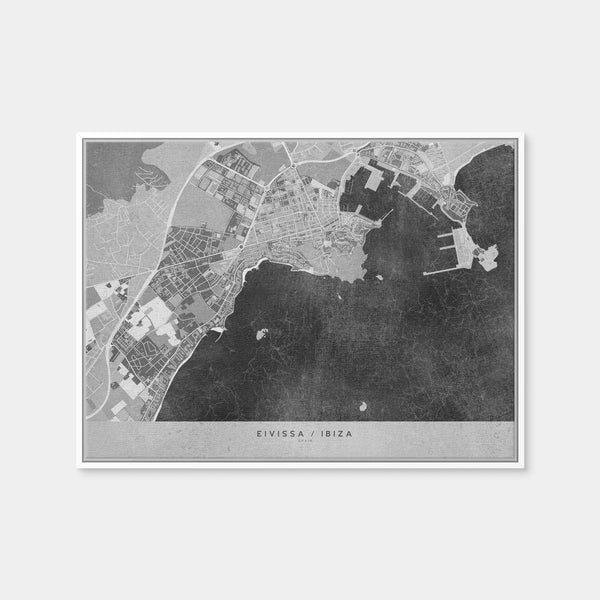 Eivissa Map 2 Wall Art — Framed Canvas Format preview