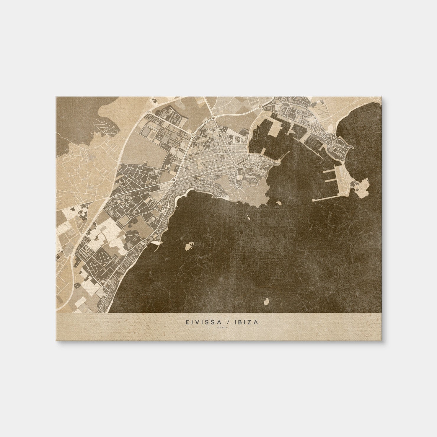 AUTO-MOCKUP WHITE | Eivissa Map | 1 Piece | Gallery Wrap Canvas | group=4x3