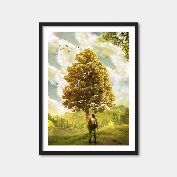 Elder Man Wall Art — Framed Print Format preview