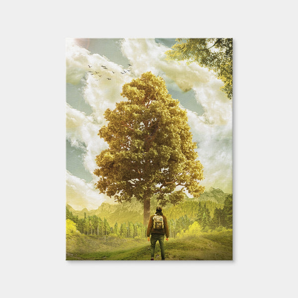 Elder Man Wall Art — Canvas Wrap Format preview