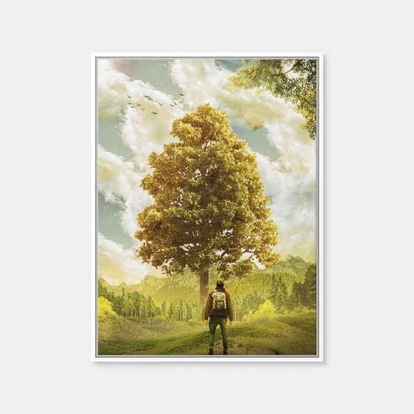 Elder Man Wall Art — Framed Canvas Format preview
