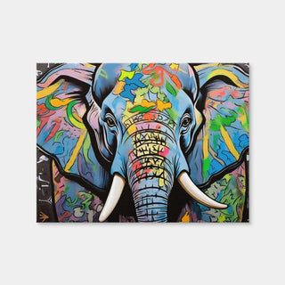 AUTO-MOCKUP WHITE | Elephant in Color | 1 Piece | Gallery Wrap Canvas | group=4x3