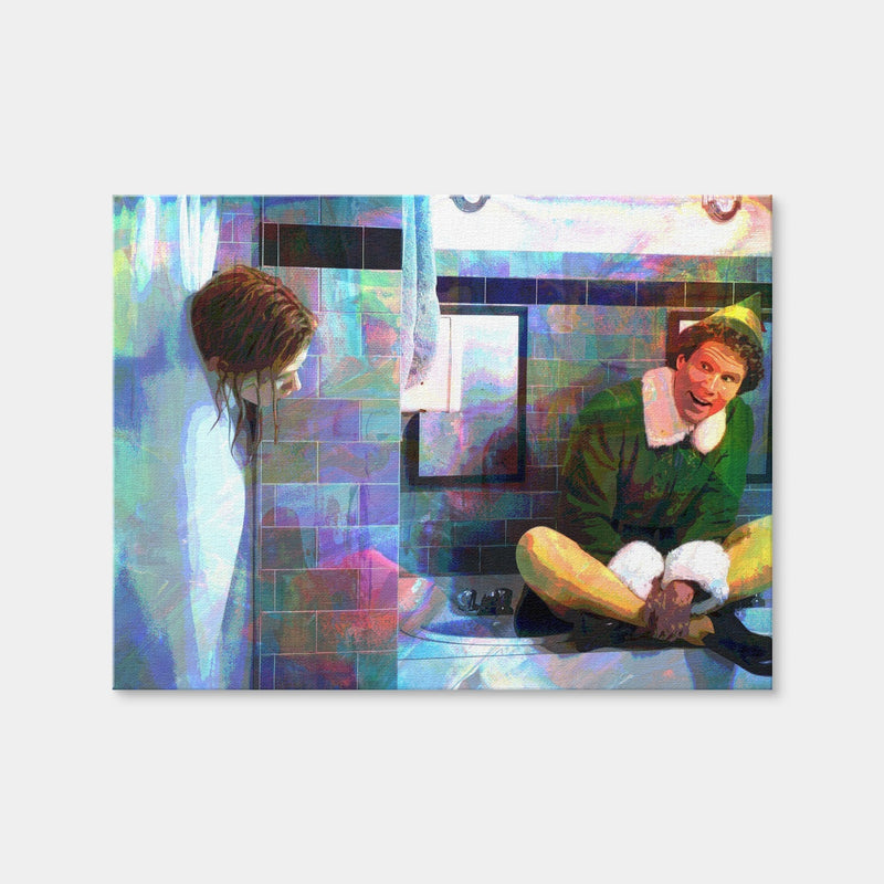 AUTO-MOCKUP WHITE | Elf - Jovie Showering | 1 Piece | Gallery Wrap Canvas | group=4x3