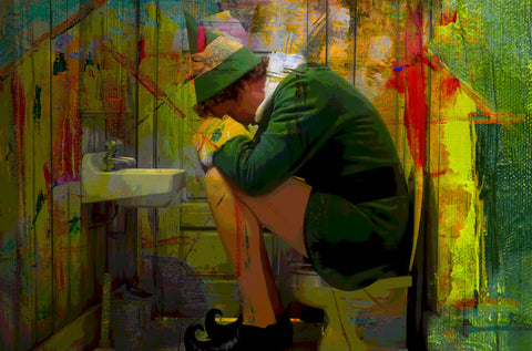 Elf Bathroom Wall Art