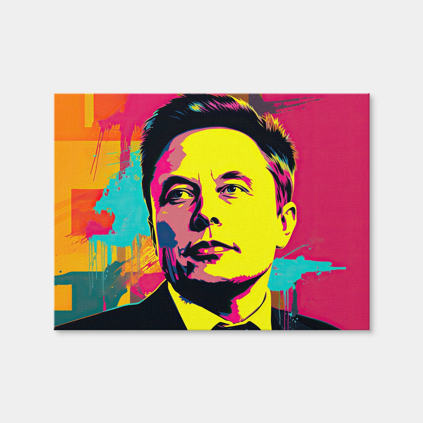 AUTO-MOCKUP WHITE | Elon - Warhol | 1 Piece | Gallery Wrap | group=4x3