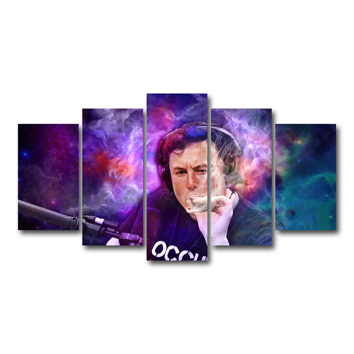 AUTO-MOCKUP WHITE | Elon Smoking | 5 Piece | Gallery Wrap Canvas | group=5_normal