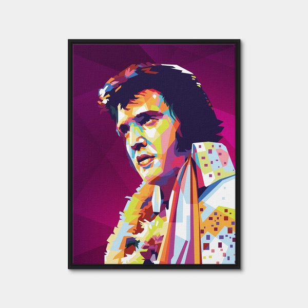 Elvis Colors Wall Art — Framed Canvas Format preview