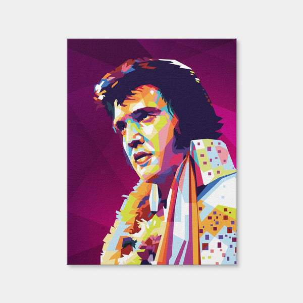 Elvis Colors Wall Art — Canvas Wrap Format preview