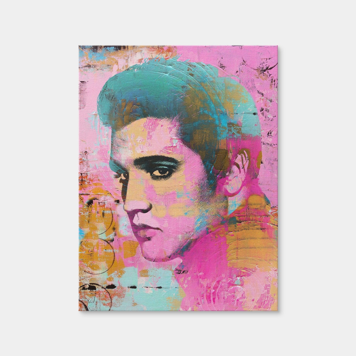 AUTO-MOCKUP WHITE | Elvis Pink | 1 Piece | Gallery Wrap Canvas | group=3x4