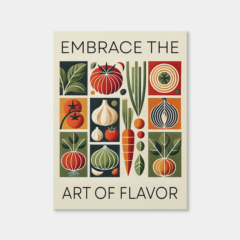 AUTO-MOCKUP WHITE | Embrace the Art of Flavor | 1 Piece | Gallery Wrap Canvas | group=3x4