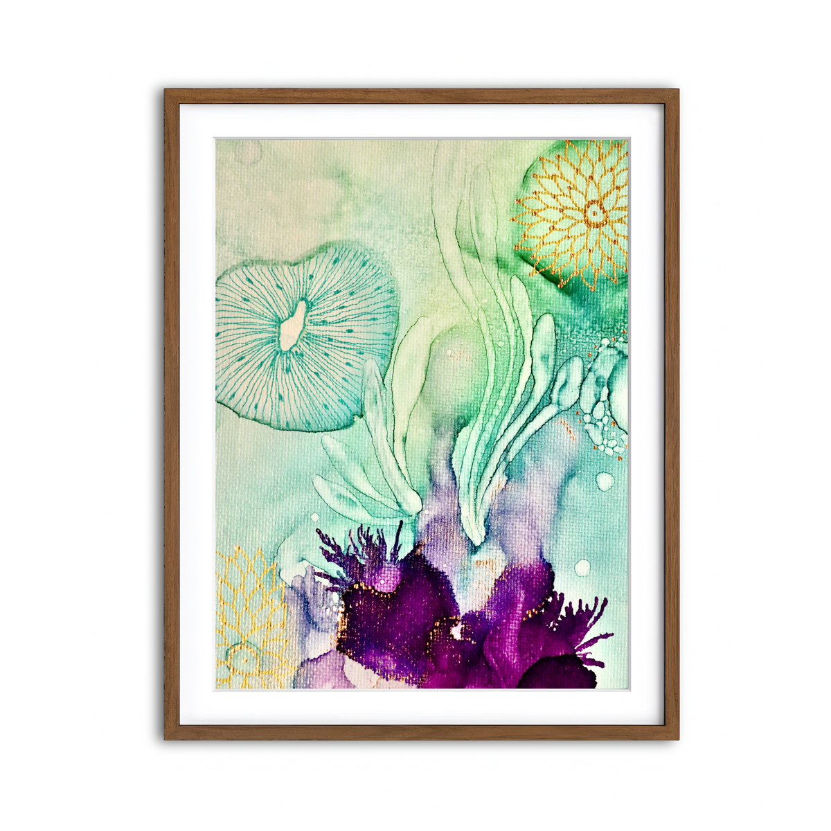 Framed Print 3x4 Walnut