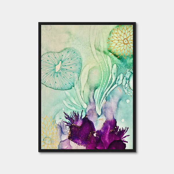 Emerald Waters Wall Art — Framed Canvas Format preview