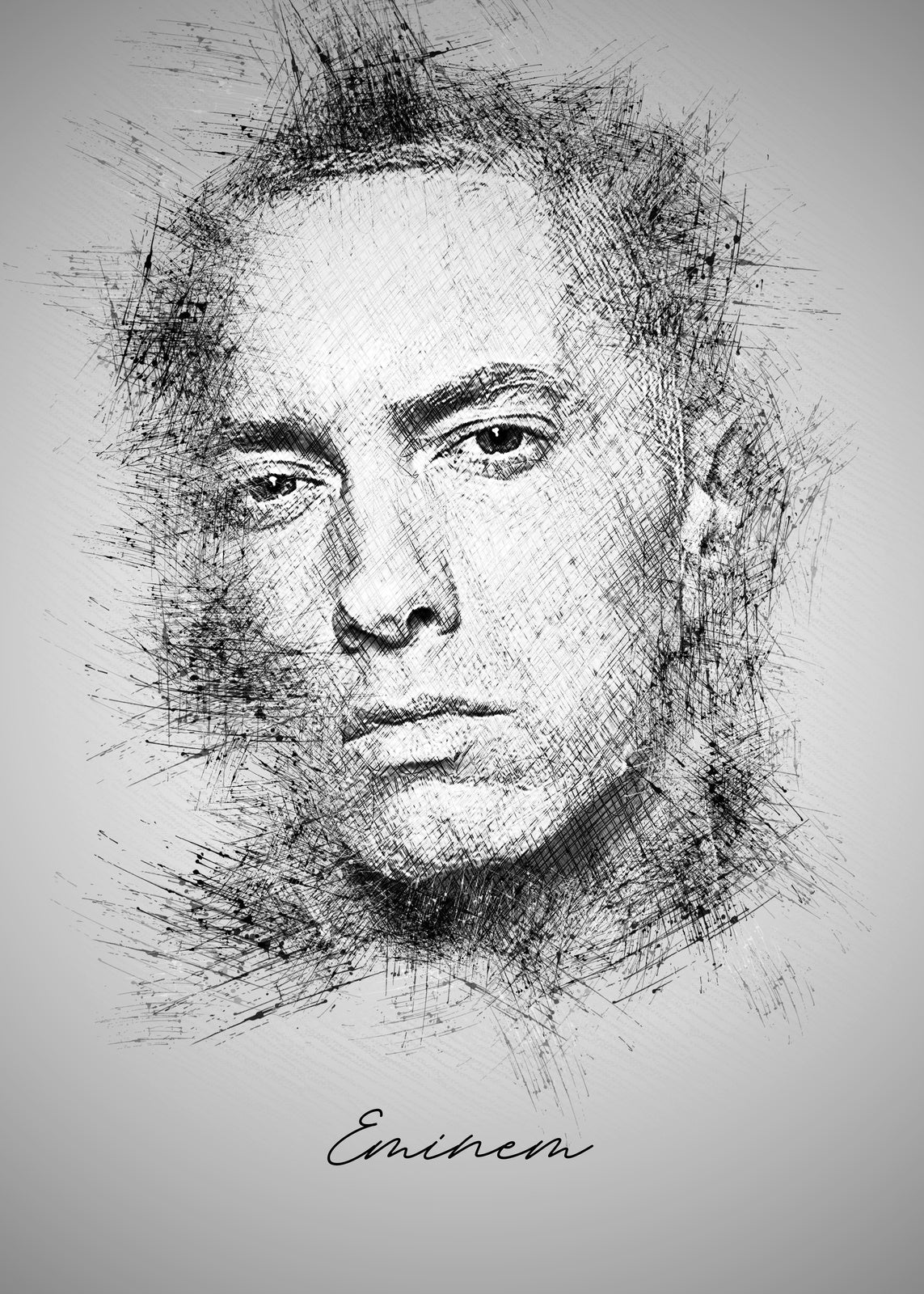 Eminem Sketch Wall Art