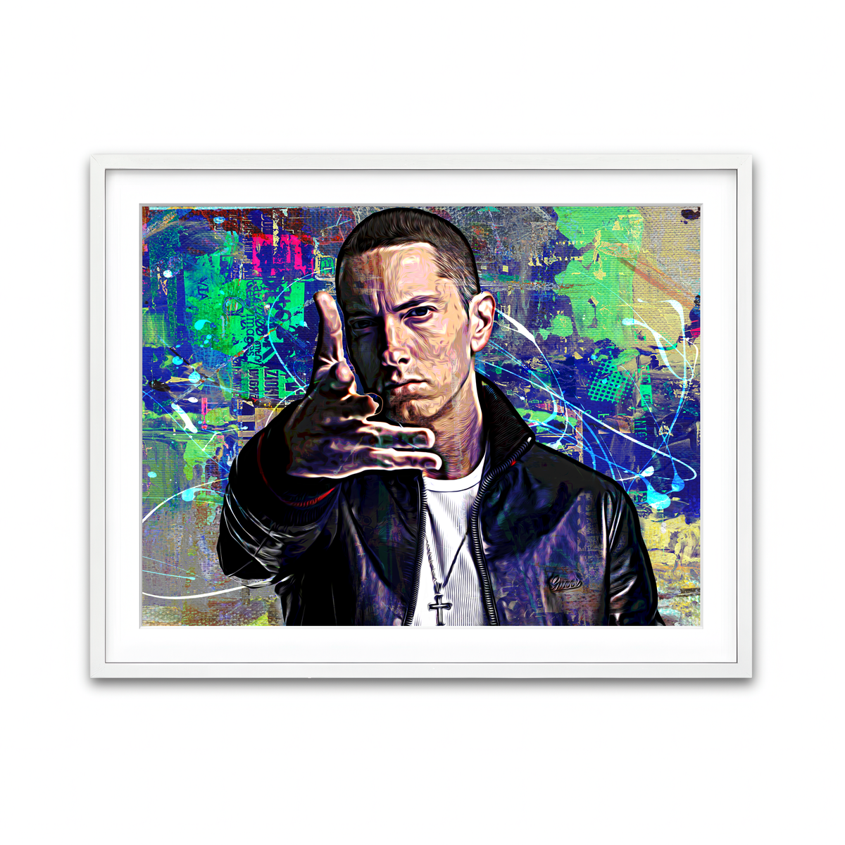 Framed Print 4x3 White