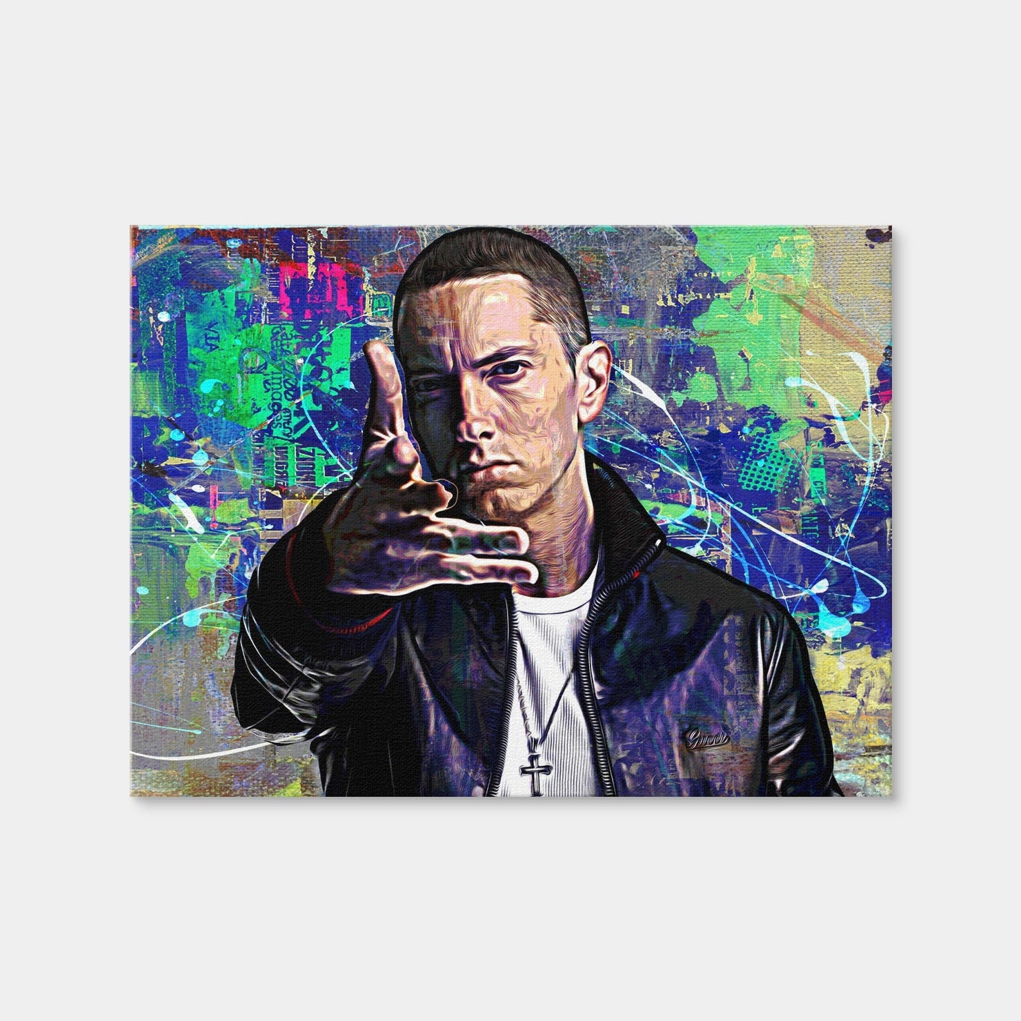 AUTO-MOCKUP WHITE | Eminem | 1 Piece | Gallery Wrap Canvas | group=4x3