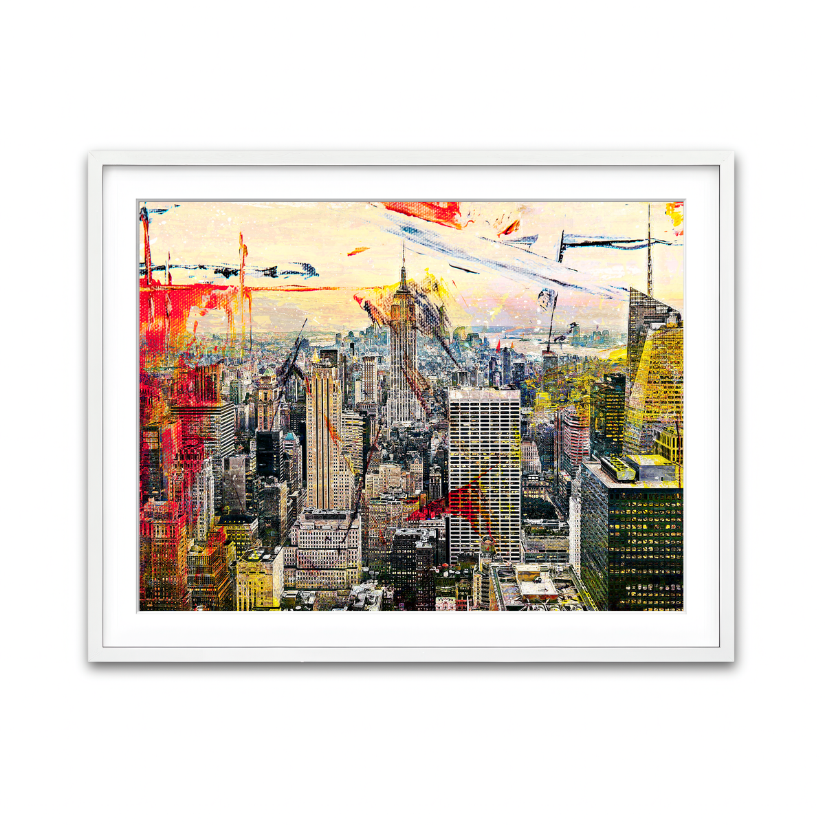 Framed Print 4x3 White