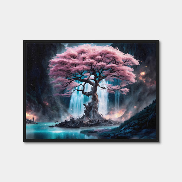 Enchanted Blossom Wall Art — Framed Canvas Format preview
