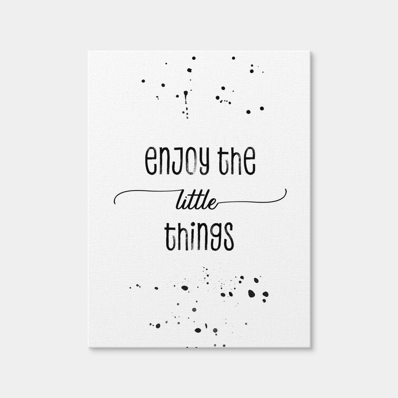 AUTO-MOCKUP WHITE | Enjoy The Little Things | 1 Piece | Gallery Wrap Canvas | group=3x4