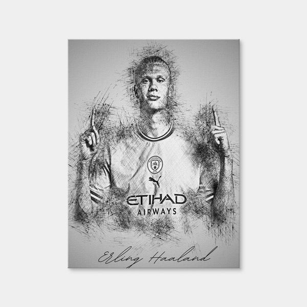 Erling Haaland Wall Art — Canvas Wrap Format preview