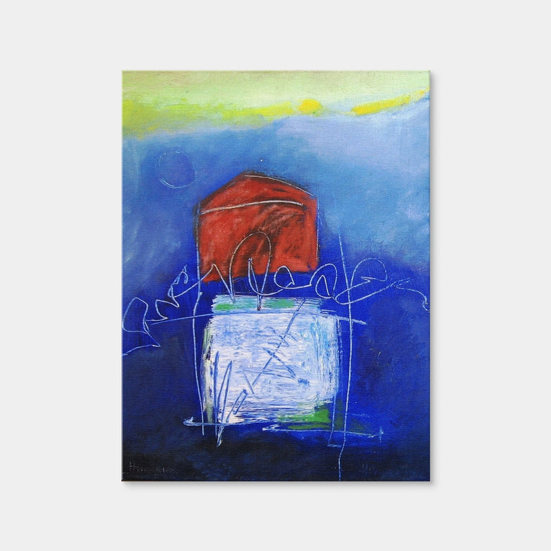 AUTO-MOCKUP WHITE | Evening Blues II | 1 Piece | Gallery Wrap | group=3x4