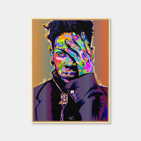 Evil Basquiat Wall Art — Framed Canvas Format preview
