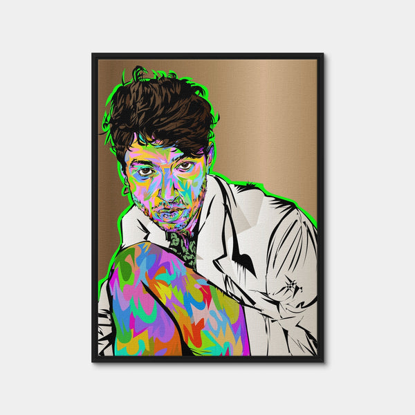 Ezra Miller Wall Art — Framed Canvas Format preview