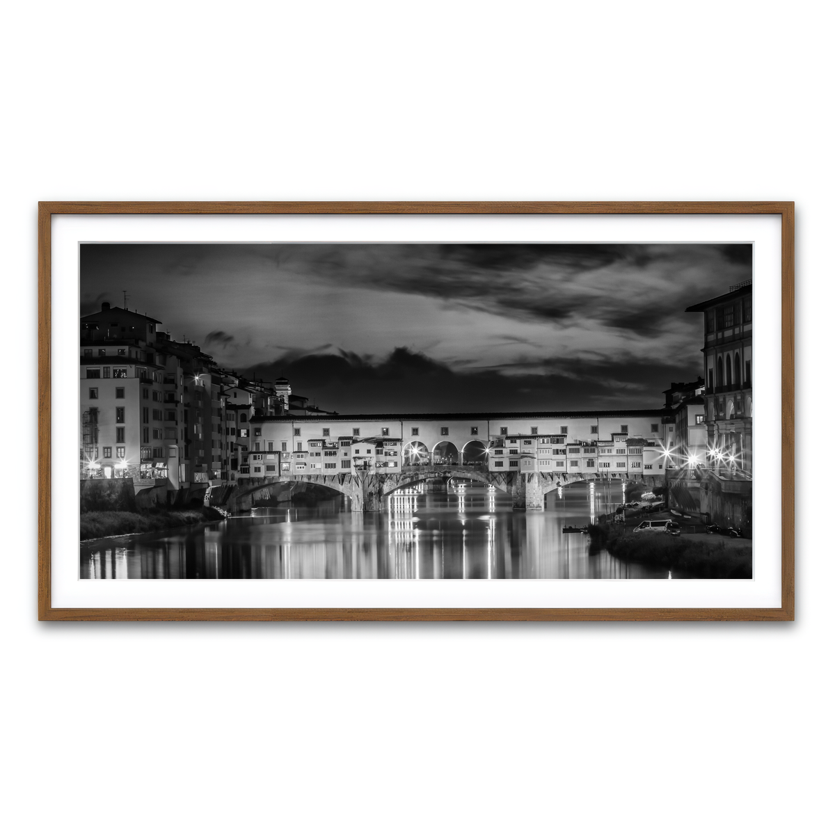 Framed Print 2x1 Walnut