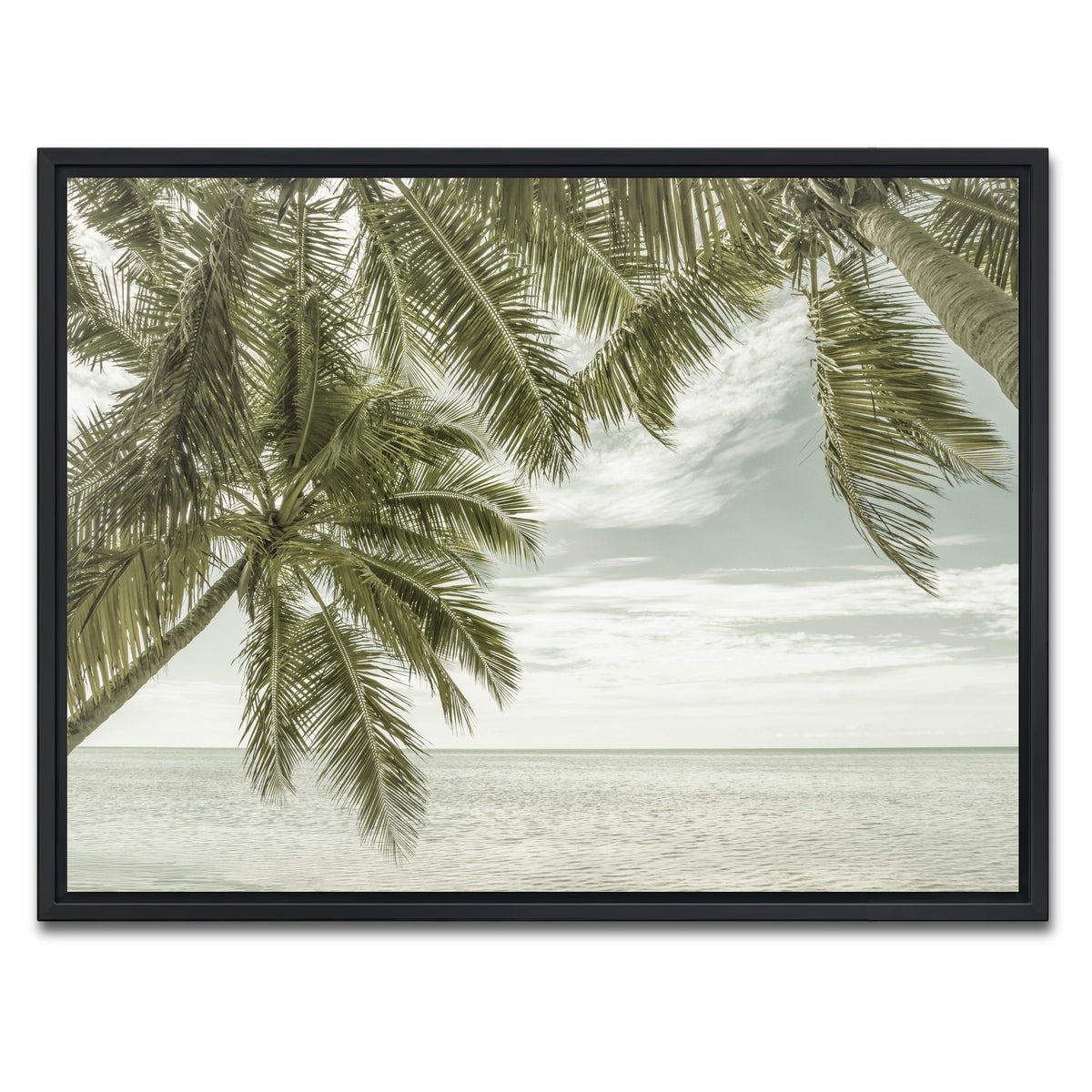 AUTO-MOCKUP WHITE | FLORIDA Vintage Oceanview | 1 Piece | Black Framed Canvas | group=4x3
