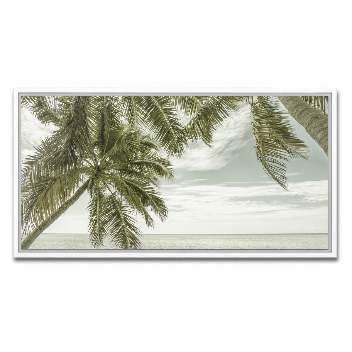 AUTO-MOCKUP WHITE | FLORIDA Vintage Oceanview | 1 Piece | White Framed Canvas | group=2x1