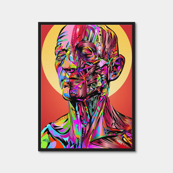 Face Skin Wall Art — Framed Canvas Format preview