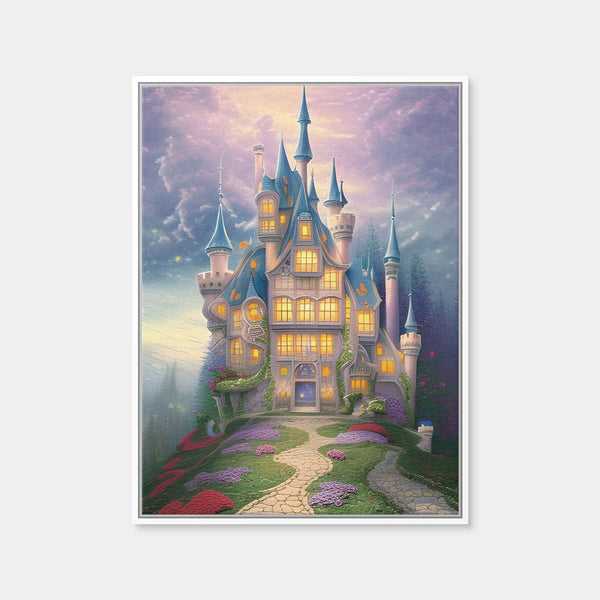 Fairytale Castle Wall Art — Framed Canvas Format preview