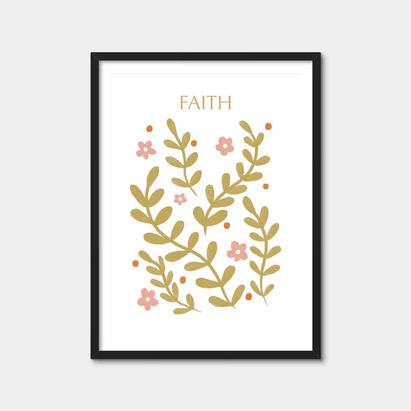 Faith Warm Wall Art — Framed Print Format preview