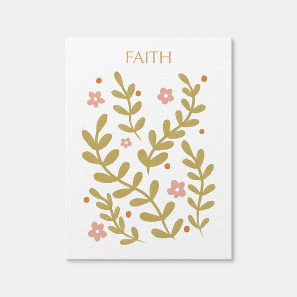 Faith Warm Wall Art — Canvas Wrap Format preview