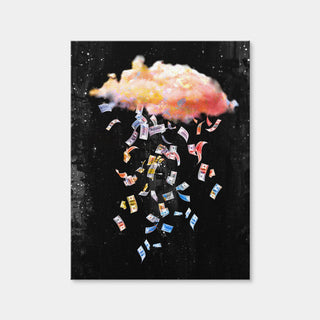 AUTO-MOCKUP WHITE | Falling Dollars | 1 Piece | Gallery Wrap Canvas | group=3x4