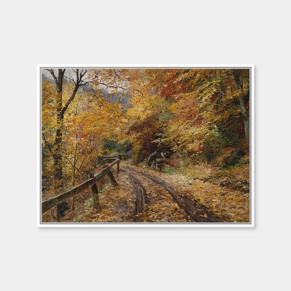Falling Leaves Wall Art — Framed Canvas Format preview